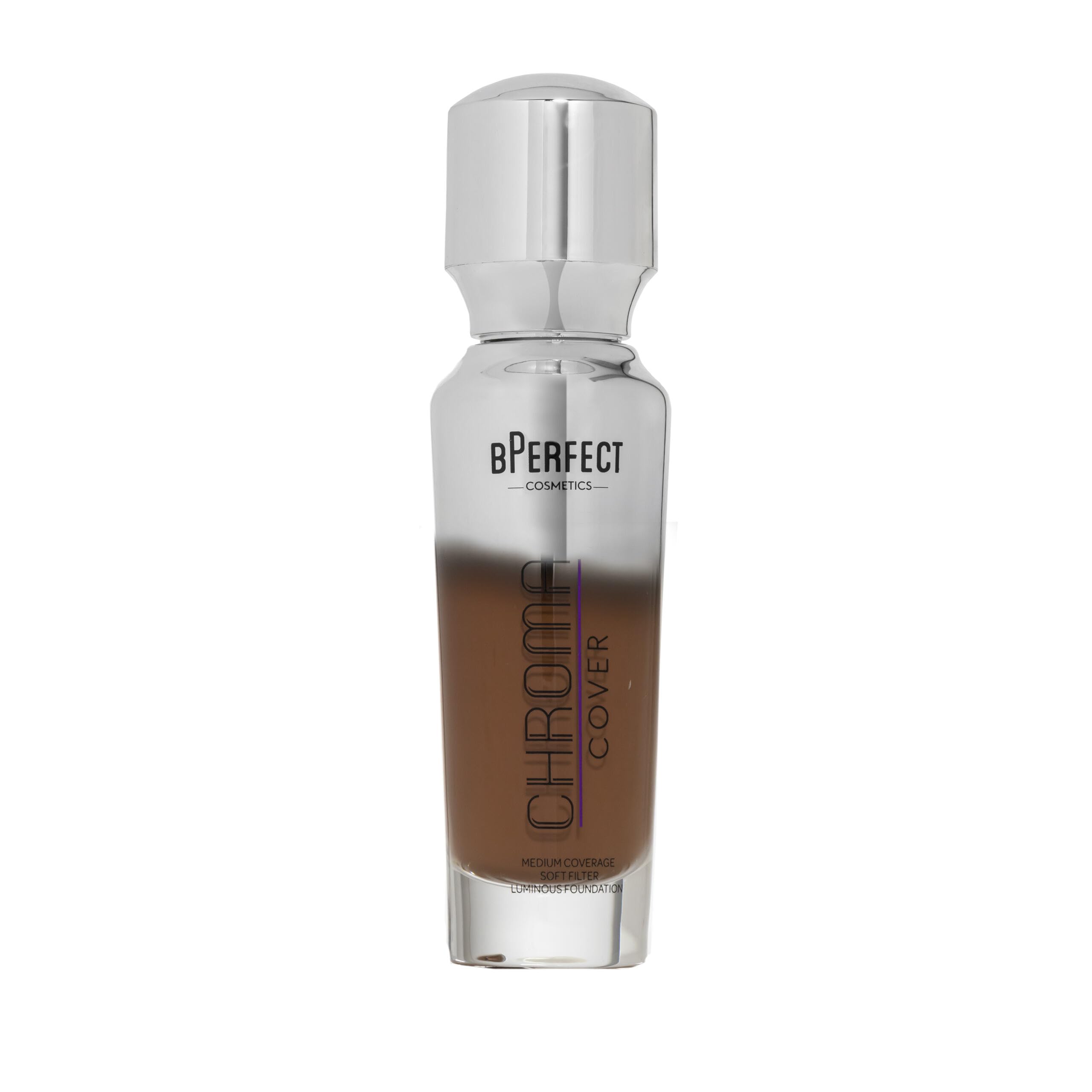 BPerfect Chroma Cover Luminous Foundation - Radiant Filter Finish, Buildable Coverage - Shade 30 - N9 Deep Neutral Cocoa Golden