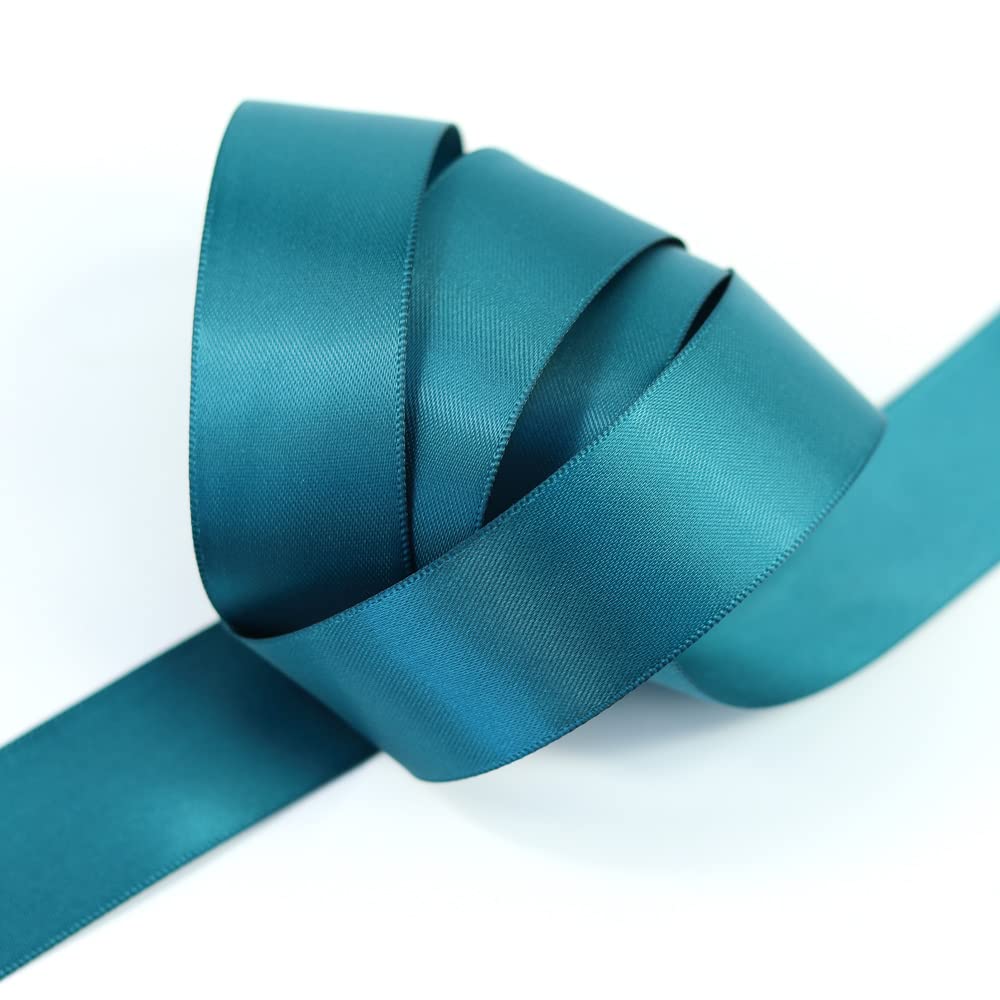Double Sided Satin Ribbon, 27 Solid Colours, 10 Metre Reel, Fabric Ribbon Perfect for Gift Wrapping Cake