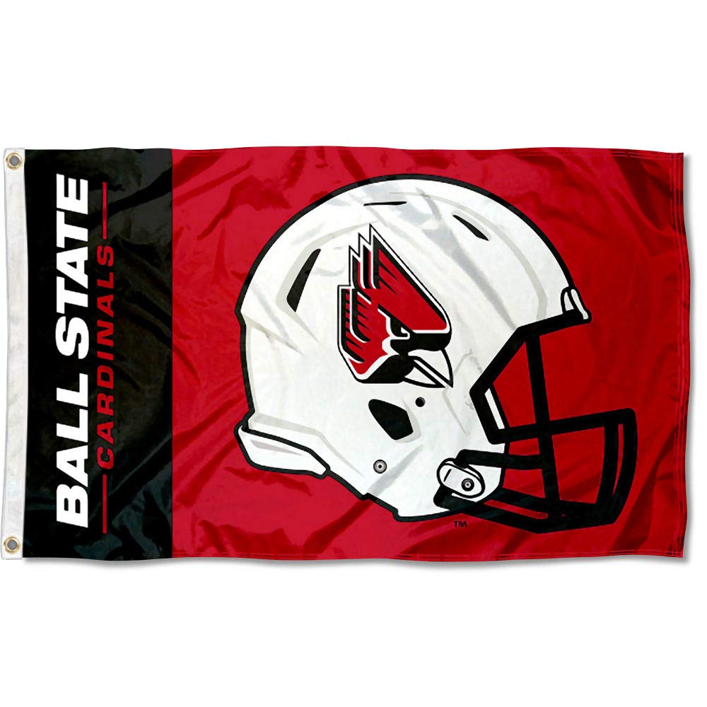 Ball State Cardinals Football Helmet Flag : Sports & Outdoors