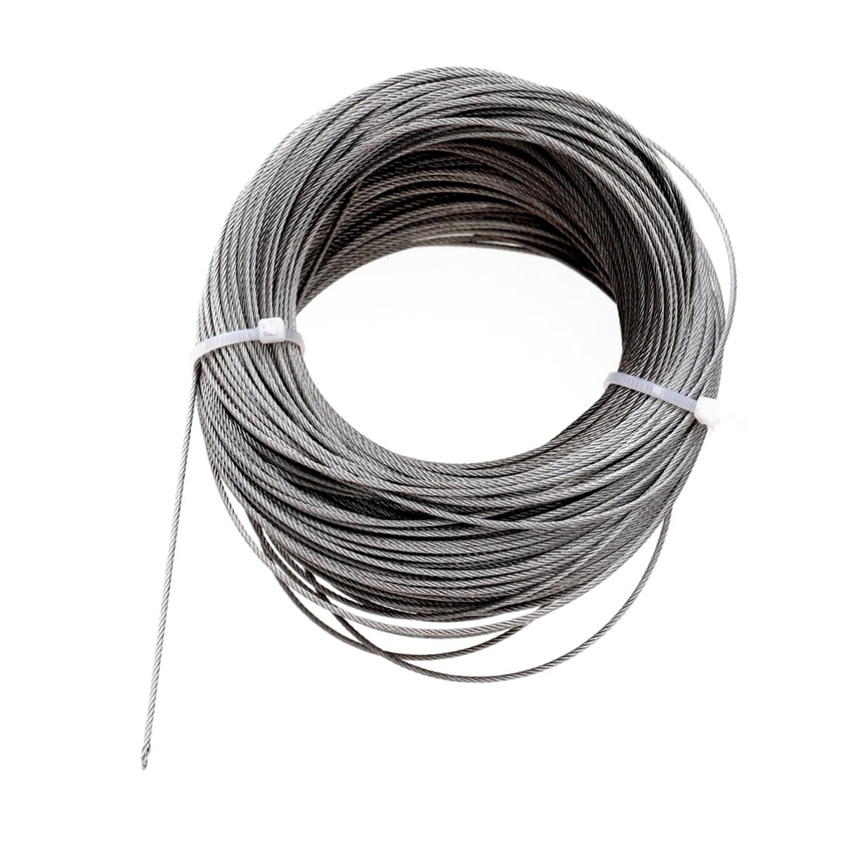 NAMOARLY 304 Stainless Steel Wire Rope 50m Long Roll 7x7 Hard Sturdy Cable Rope for Railing