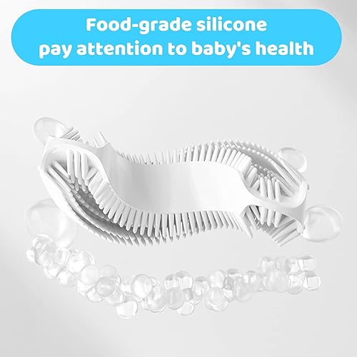 Miniatura 3 de Juego de cepillos de dientes 4 en 1 en forma de U  Cepillo de dientes de entrenamiento para bebés  Cepillo de dientes de cuidado bucal de bebés a