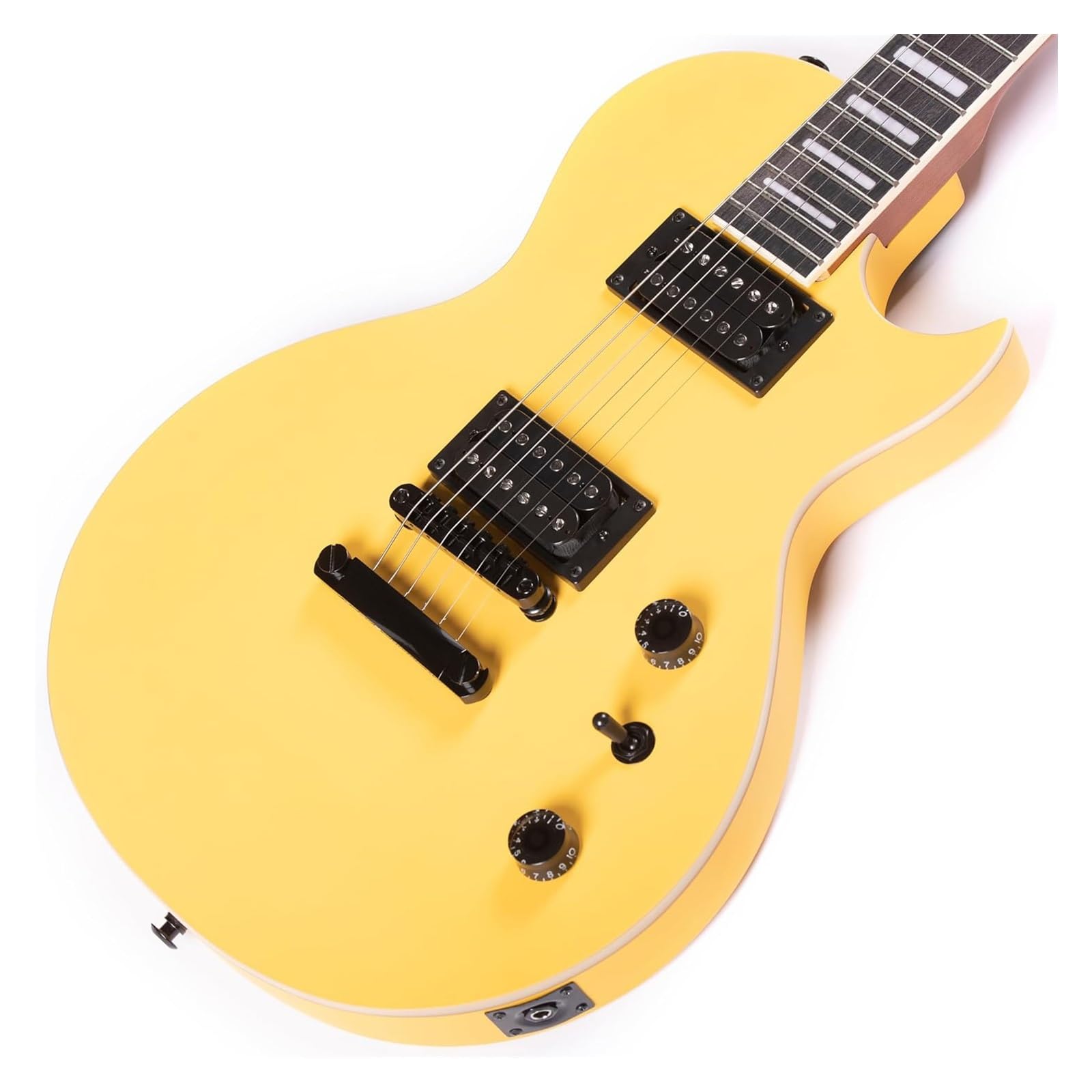 Solidna Gitara Elektryczna Z Klonowym Gryfem I Kolorowym Korpusem Z Topoli(Yellow)