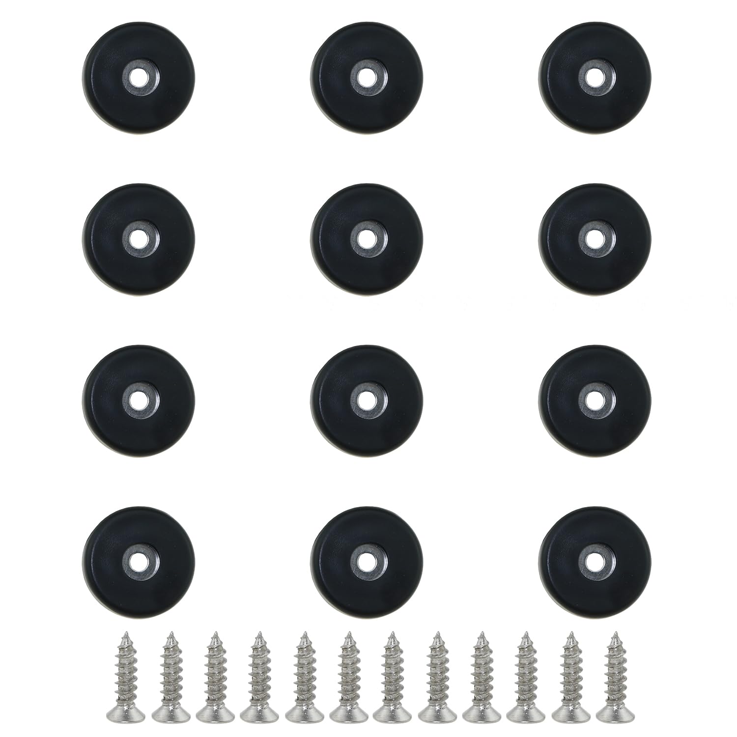 DGZZI 12PCS 40x10mm Anti Vibration Rubber Speaker Feet Speaker Feet Cutting Board Feet Rubber Feet Bumper Black Furniture Feet for Stage Speaker