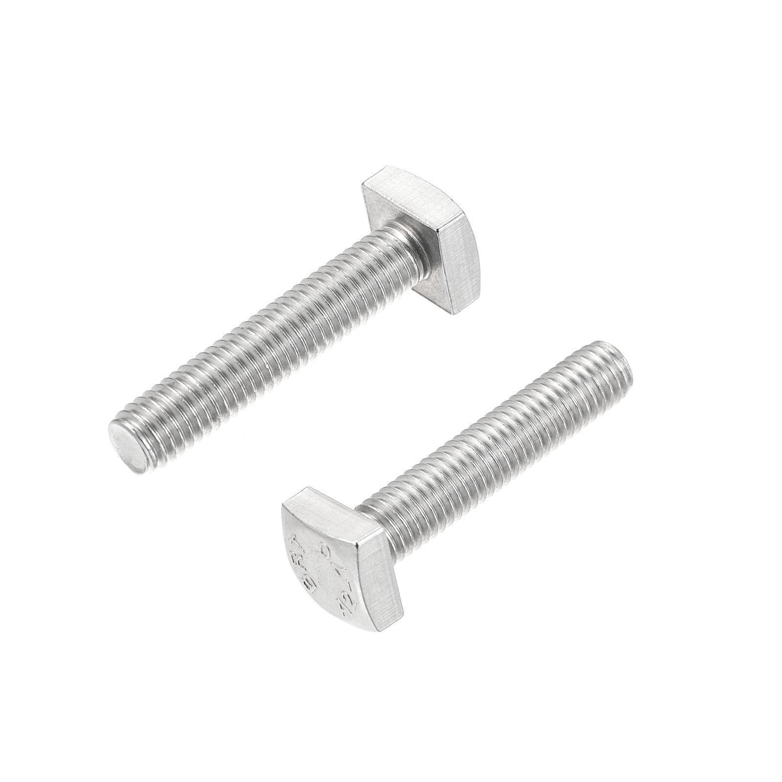 Tool Parts and Accessories Square Head Bolt 2pcs M8x40mm 304 Stainless Steel Grade C Square Screw (#CN-140824-14074)