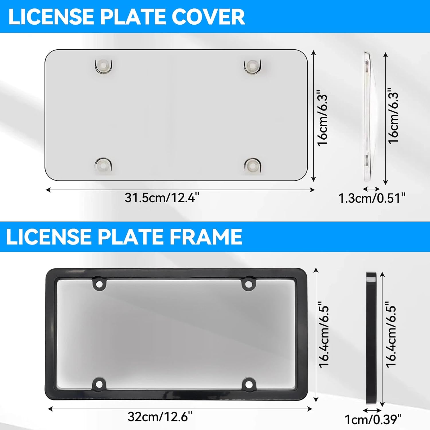 2 Pack License Plate Protector
