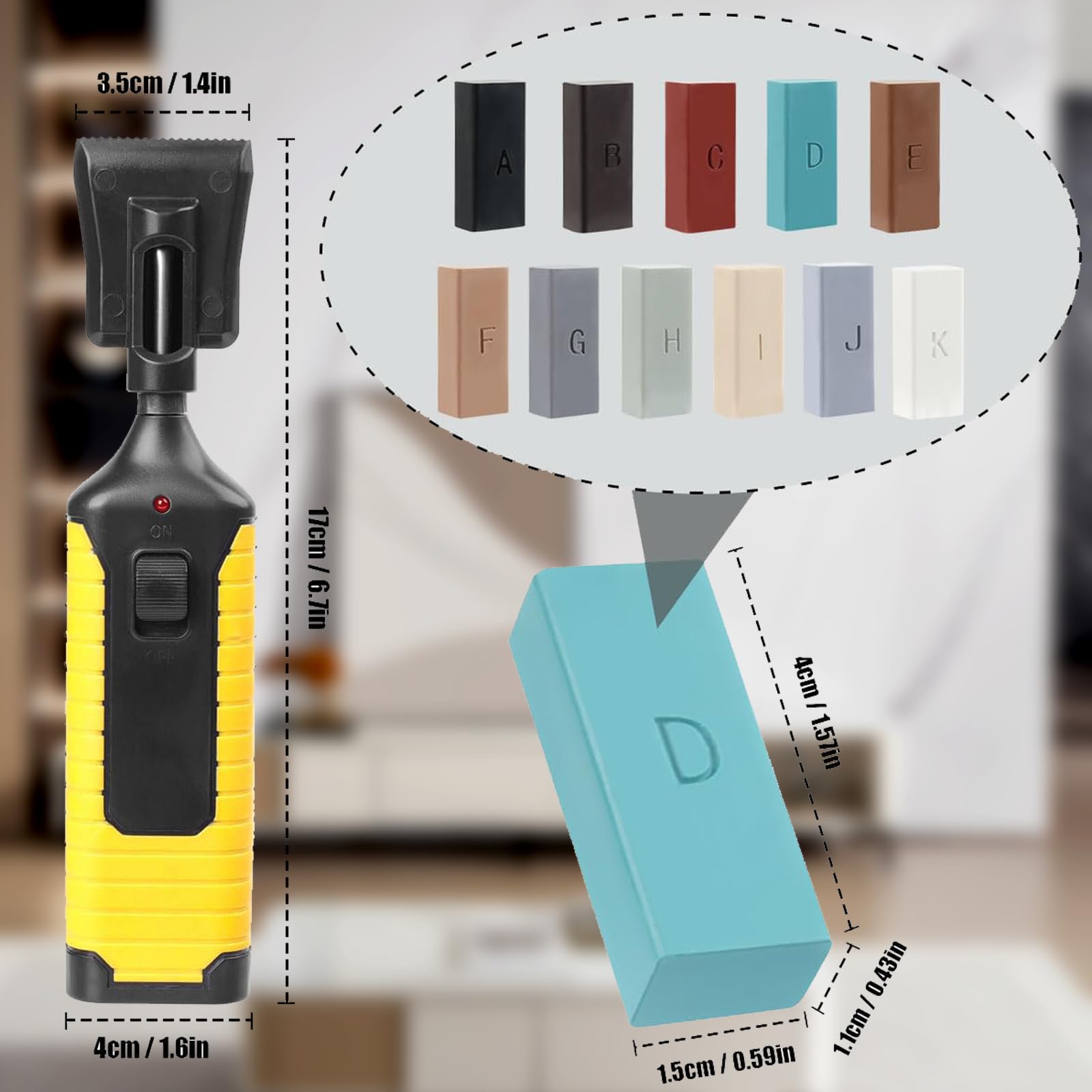 Riparazione di Piastrelle, Set Riparazione di Gres, Piastrelle, Ceramica, Kit Riparazione di Cera con Fonditore Piastrelle, Pietra Naturale, Marmo Anche Pavimenti in Laminato, Legno, Parquet e Vinile