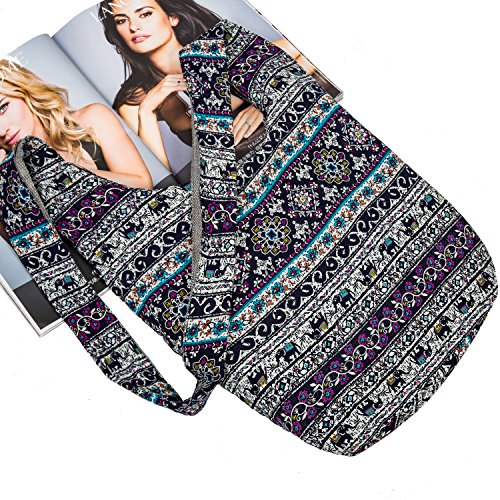 Image of Hippie Crossbody Bag Thai Top Zip Hobo Sling Bag Handmade Hipster Messenger Bag