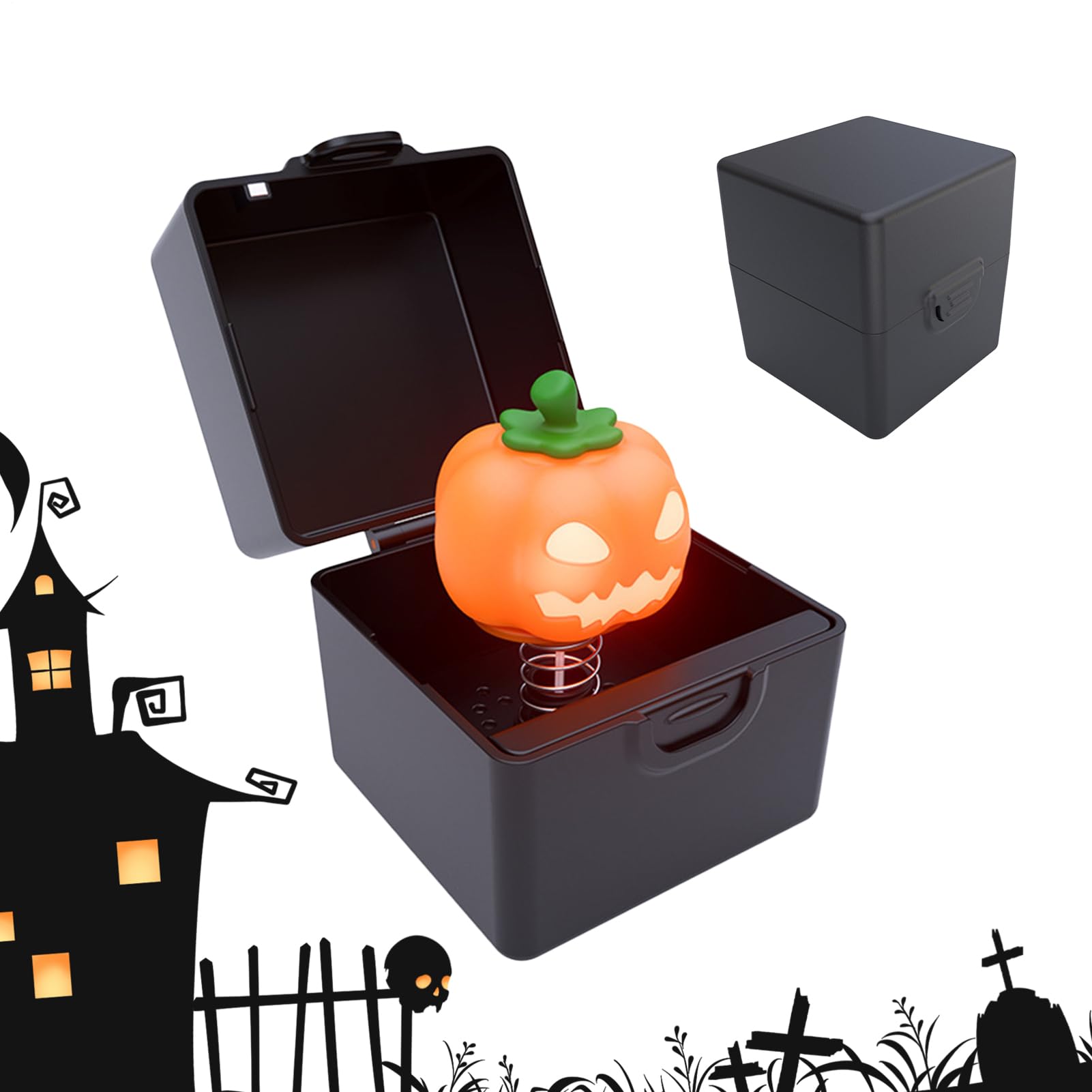 Cajas de música de Halloween con LED para evitar decoraciones aburridas en casa