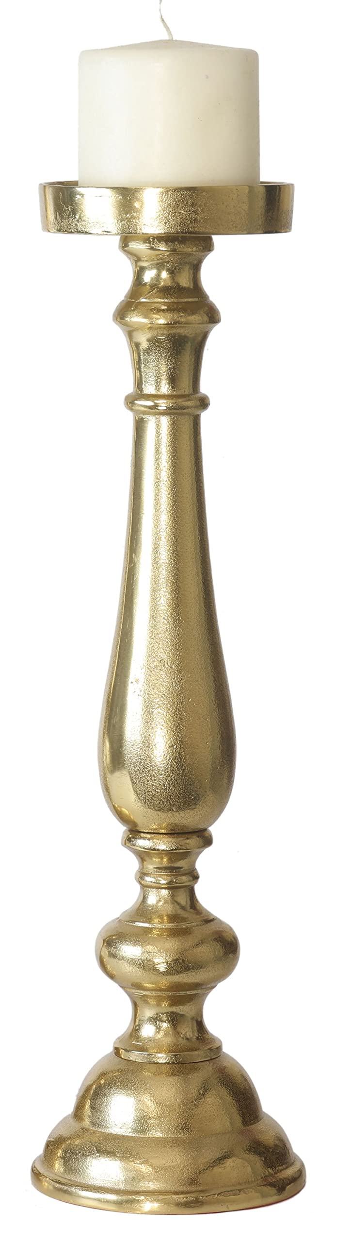 Aluminium Stand Kerzenhalter Altarleuchter Kaya M Gold 55 cm Kerzenständer Kerzenleuchter Bodenkerzenständer Kerzenleuchter Gastgeschenke