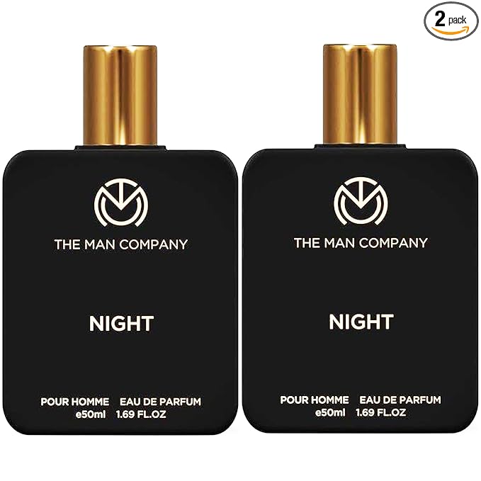 The Man Company Night Perfume for Men – 2 * 50ml | Premium Long-Lasting Fragrance | Citrusy, Exotic & Woody | Gift For Men | Date Night Body Spray at Rs. 599