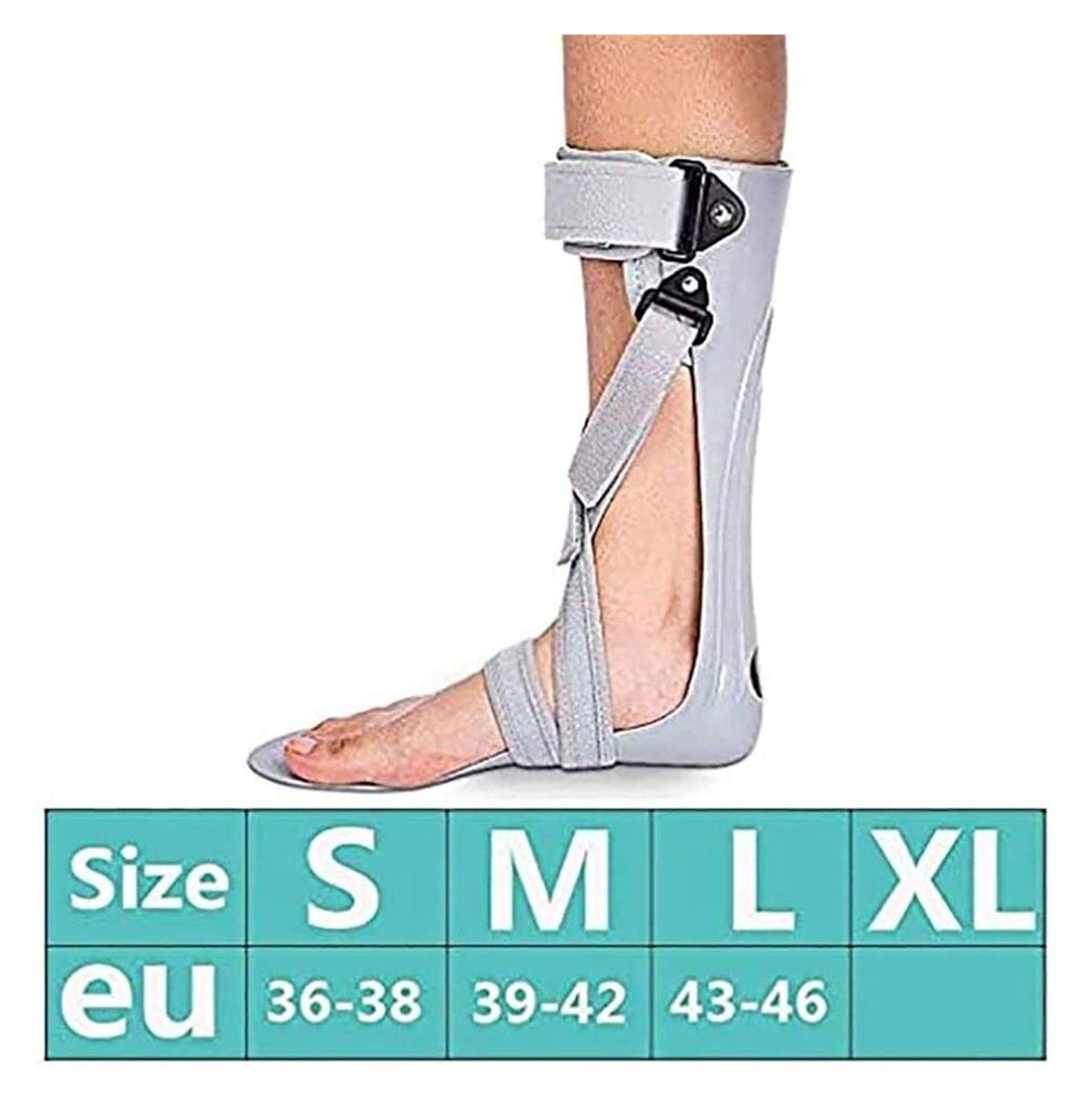 Tutore regolabile per fascite plantare, supporto per piede cadente, ortesi per caviglia e piede, tutore per tendinite di Achille, scarpa per correzione valgo per adulti, dispositivo di riabilitazion