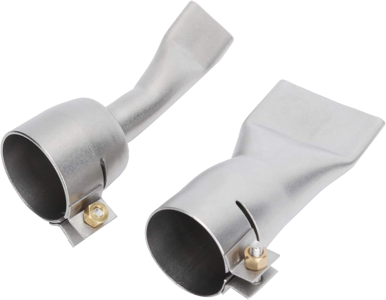 2Pcs Welding Gun Flat Nozzle, 20mm Small+40mm Large Tip for Welder Tool Stainless Steel Hot Air Heat Gun