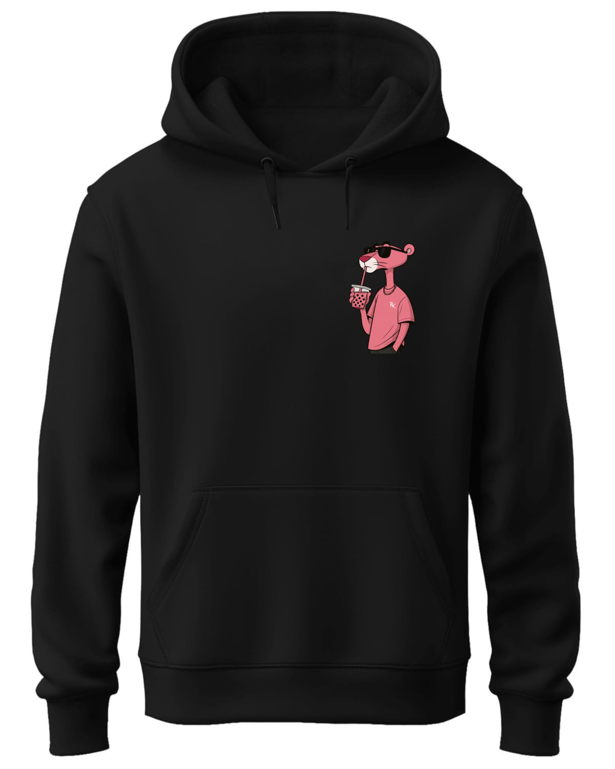 Hooded Sweatshirt, Ribbed Hem, Lined Hoodie|Black|Multiple Designs-picture-18