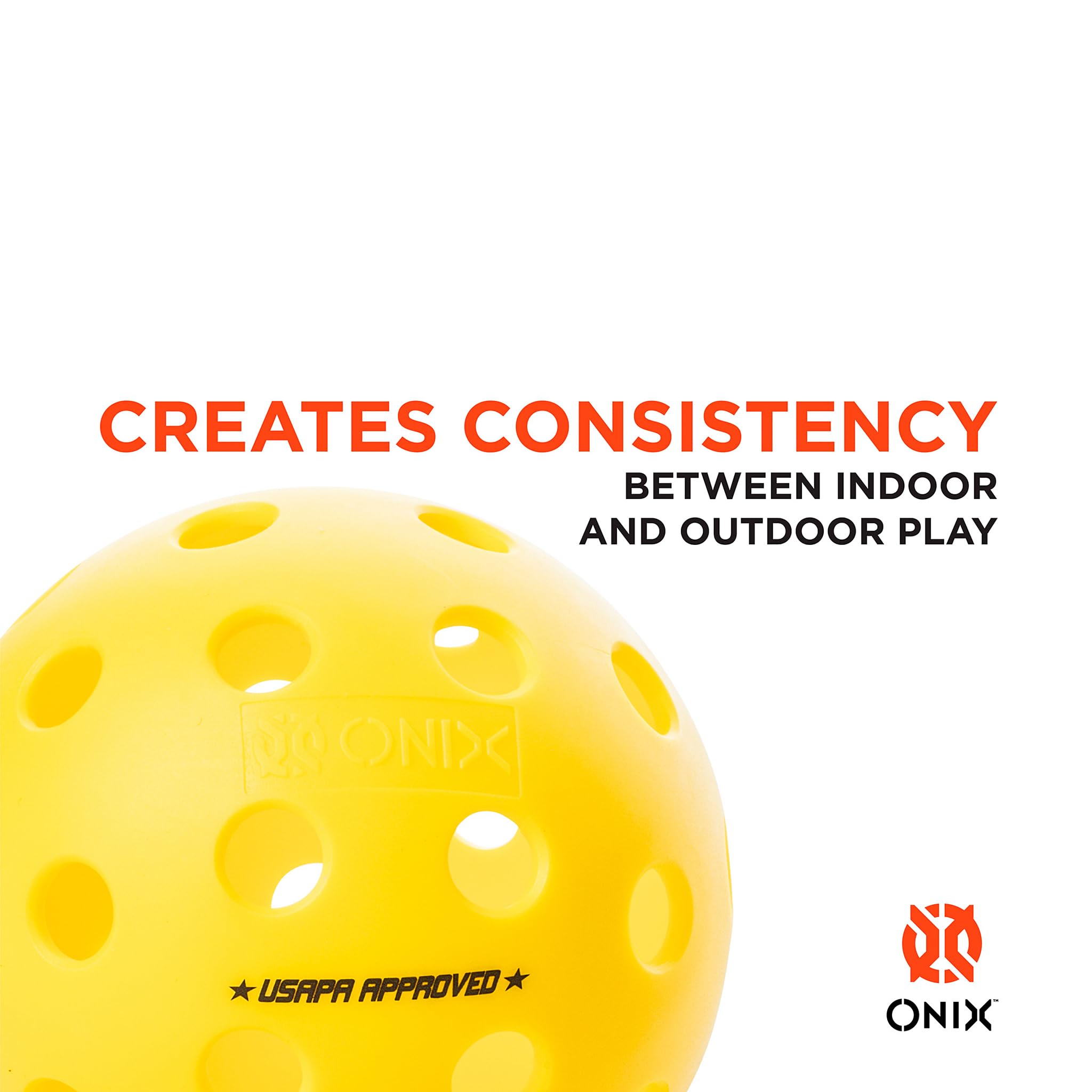 ONIX Pickleball Bälle Fuse G2 Outdoor Yellow 6-Pack