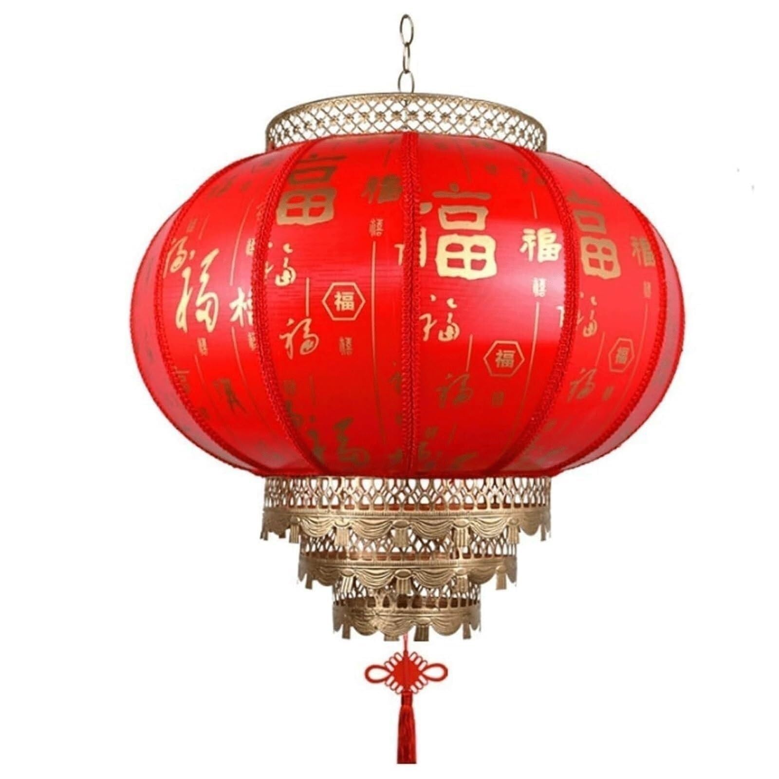 Lampion Duży chiński czerwony lampion wiszący na tradycyjny chiński Nowy Rok, wiosenne święto, abażur na przyjęcie weselne w ogrodzie lantern(12inch)