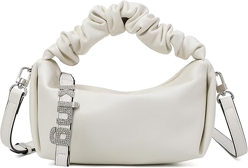 KingTo Bolso pequeño de hombro para mujer, bolso de mano suave de diseñador en la nube, bolso cruzado ligero