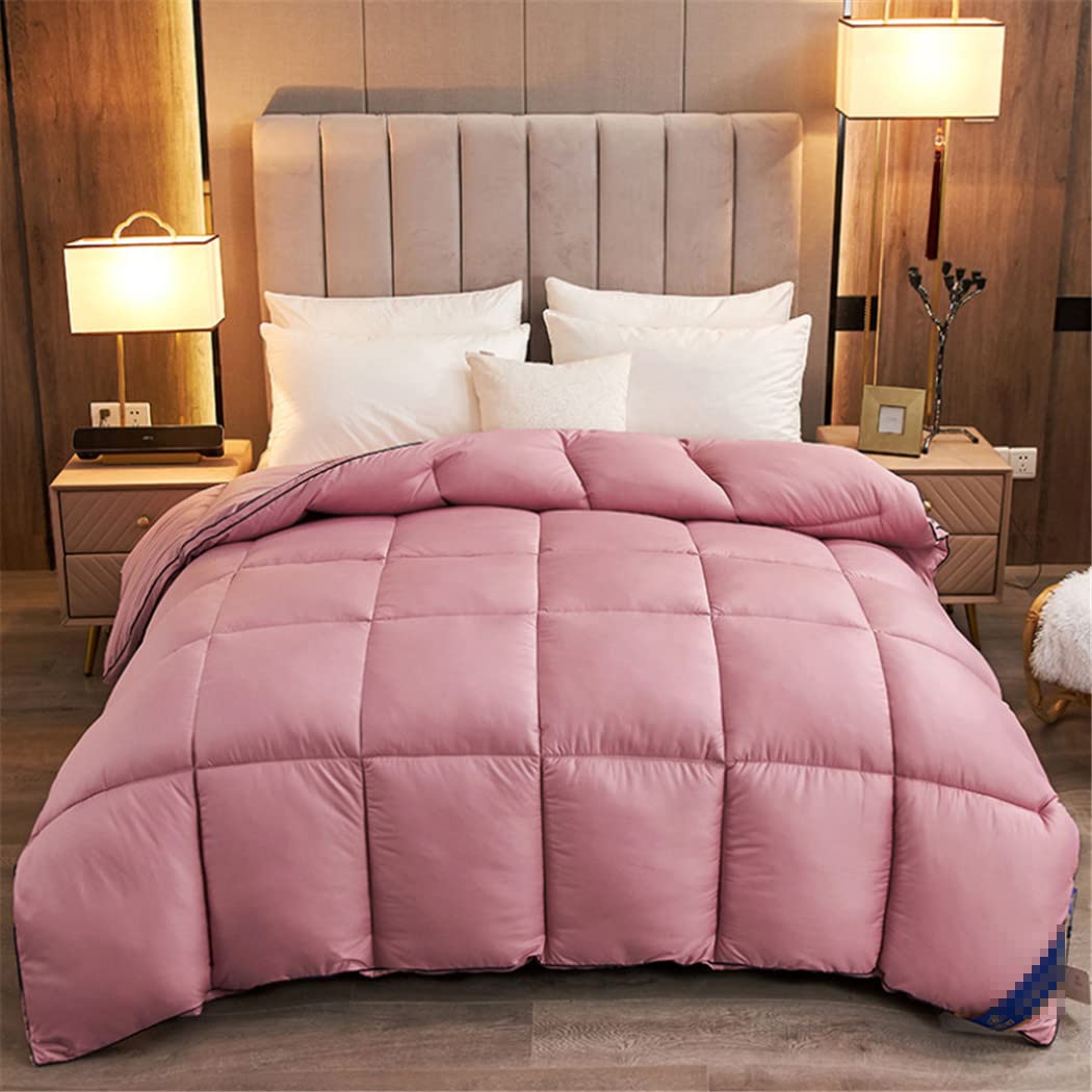 Couette chaude d'hiver matelassée anti-froid en duvet d'oie blanche