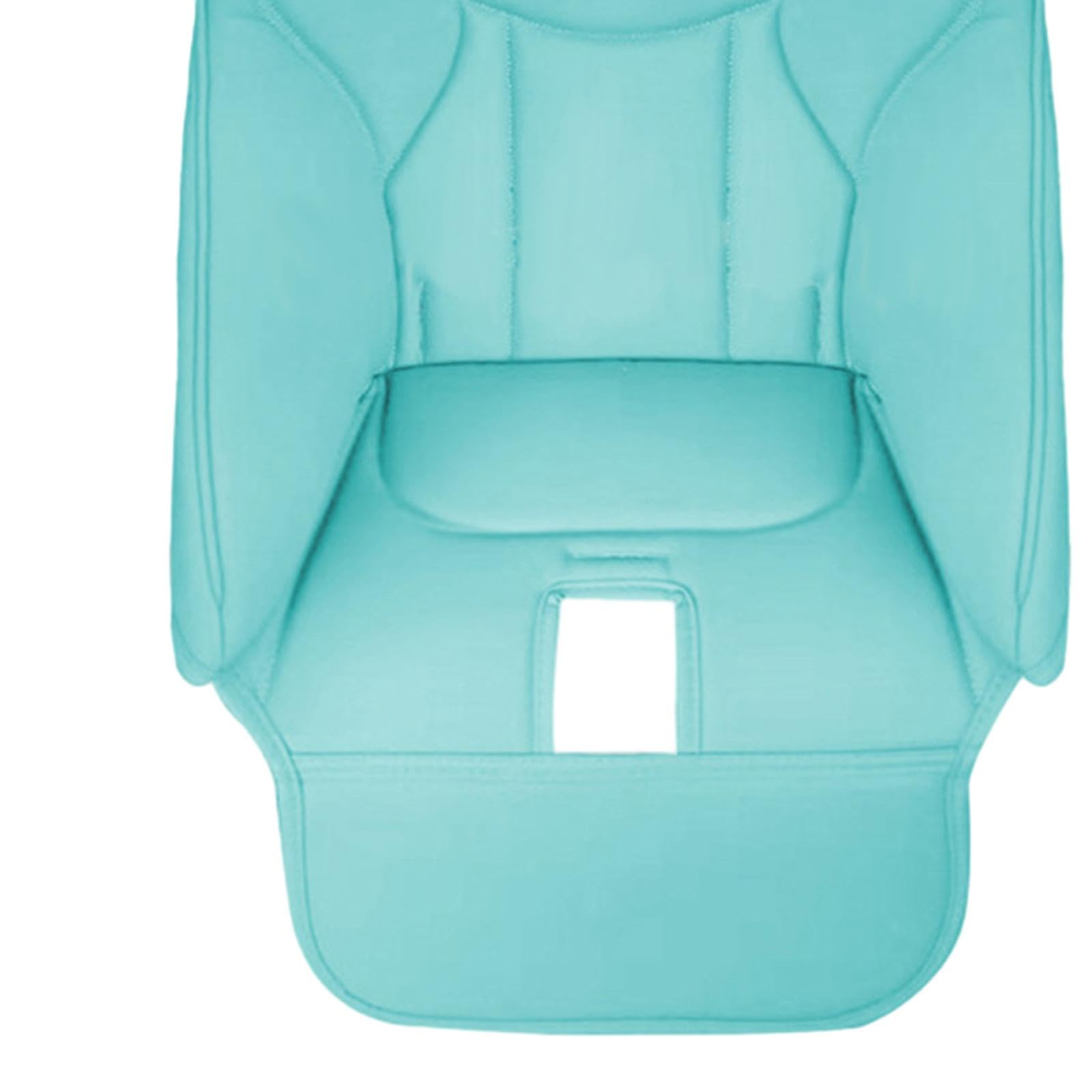 Copertura Sedia Alta Cuscino Booster Imbottito Bambino Copri Sedia Morbido in Pelle Pu Idrorepellente Facile da Pulire Antimacchia Leggero Adatto per, Blu
