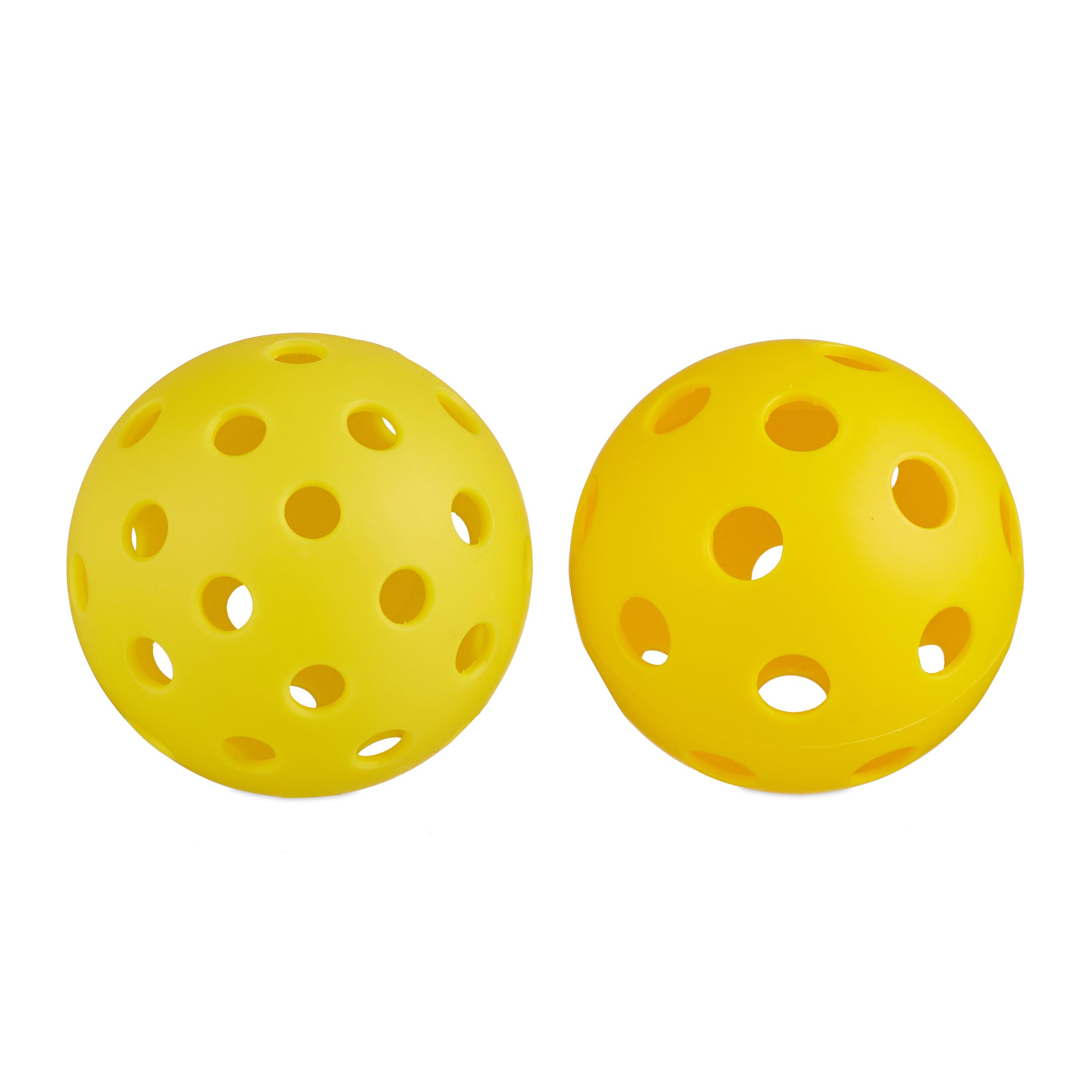 Relaxdays Lot de Pickleball, 4 Raquettes & 8 balles, Jeu USA, Adultes, avec Sac de Transport, Bois, Multicolore
