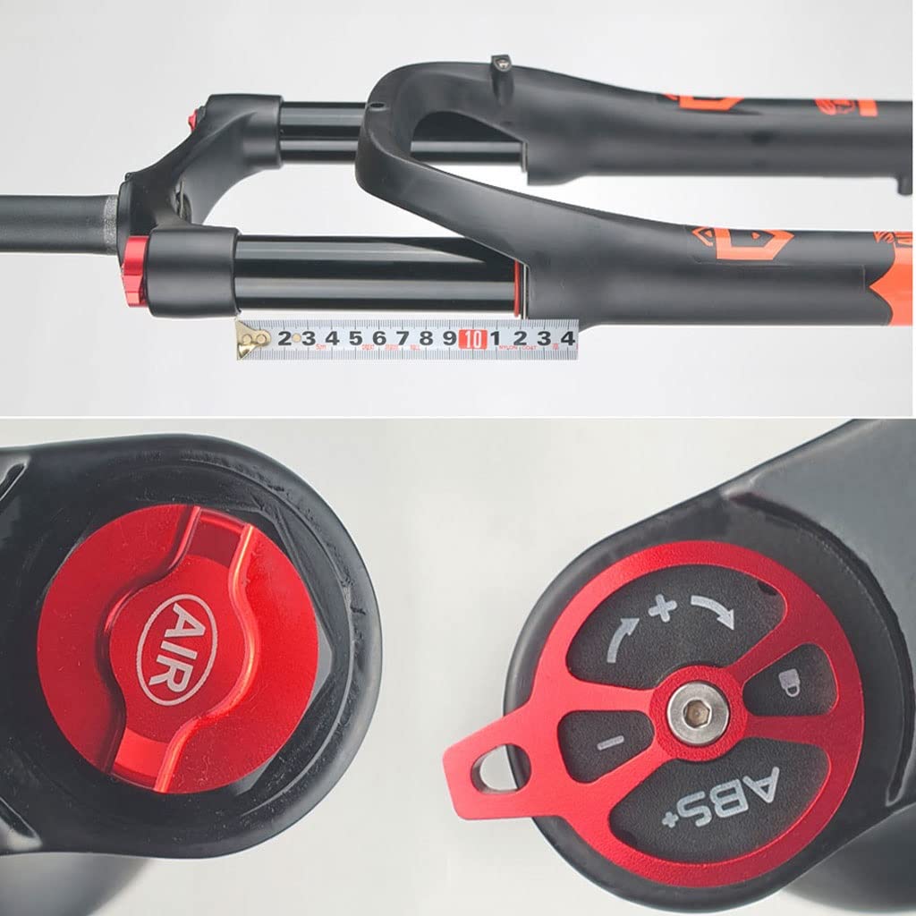 VPPV Forcella Bicicletta Neve/Spiaggia 26 Pollici Viaggia 120 MM, 1-1/8" Sterzo Senza Filettatura Forcelle Anteriori MTB Accessori per Bici per Freno A Disco per Pneumatici da 4,0 Pollici