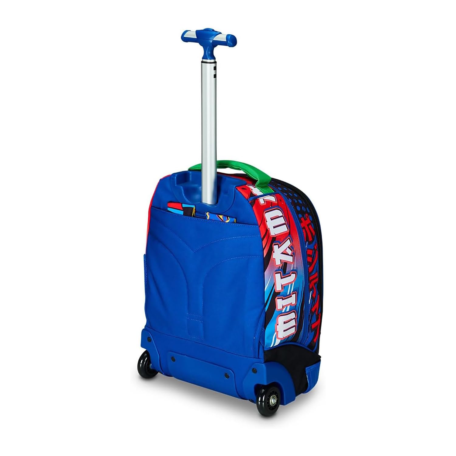 Mitama Trolley Run Scuola Mysterious Warriors,Doppio Scomparto, Blu e Arancione, Scuola Elementare e Tempo Libero, Bambino Ragazzo