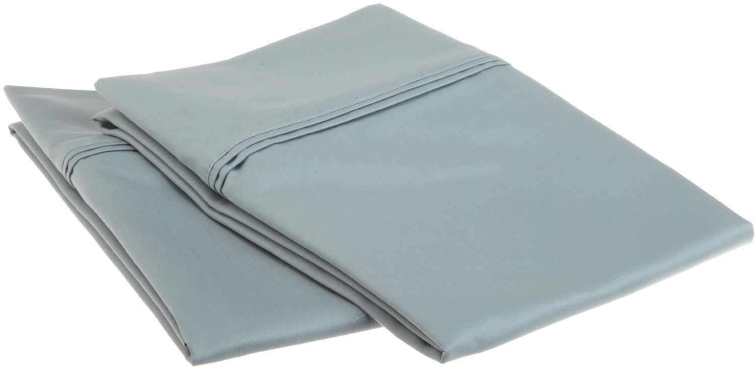 Standard Pillowcases 1200-Thread Soft Long-Staple Combed Cotton ,2-Piece,Teal