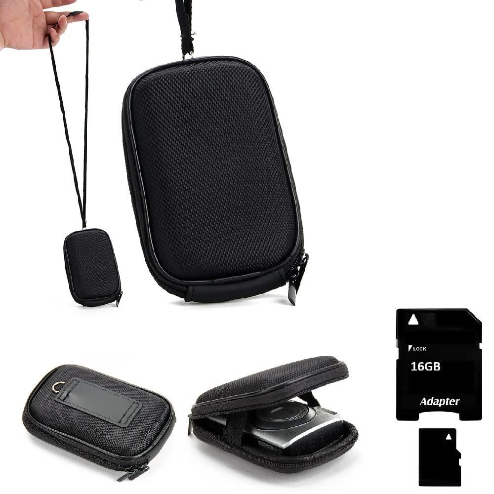 K-S-Trade Compatibile con Canon PowerShot SX620 HS Custodia Rigida Borsa Compatibile con Fotocamera Compatta Kit, Resistente agli Urti, Impermeabile + 16GB Memoria
