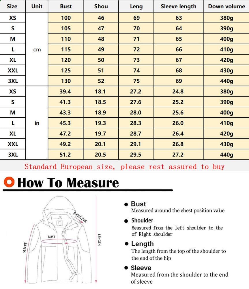 Doudoune for hommes, manteau de veste épais matelassé brillant for hommes, Col montant Hiver Chaud Doudoune Coupe-Vent Fermeture Éclair Outwear Unisexe