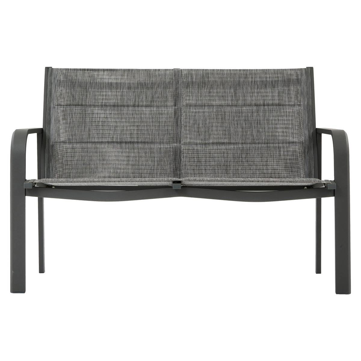 Hespéride Salon de Jardin Piazza 4 Places Gris Graphite