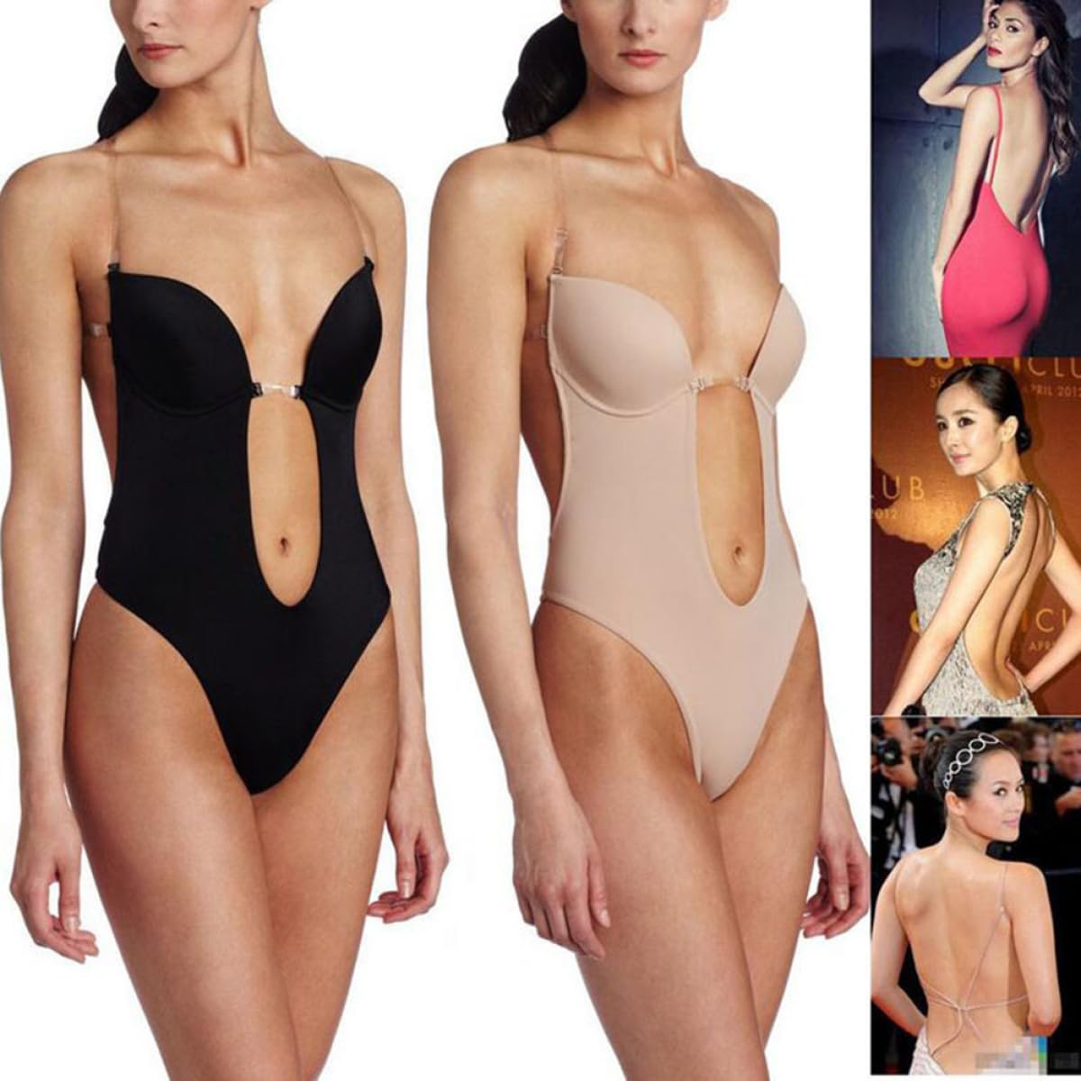 Yardwe Corsé sin Espalda Moldeador para Mujer Faja Adelgazante Invisible de Piel Talla Xl Bustier Sujetador sin Costuras Control de Cintura y Soporte Cómodo para Uso Diario
