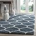 Safavieh Hudson Shag Collection SGH280L Slate Blue and Ivory Moroccan Ogee Plush Area Rug (5'1" x 7'6")