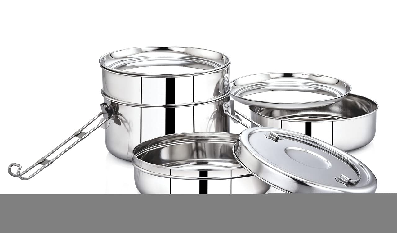Stainless Steel Lunch Box - Expresso Tiffin Carrier -2