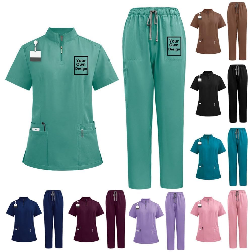 Personalizado Mujer Médico Enfermera, Sanitario Uniforme médicos para enfermeras, quirúrgicos, hospitales, Dentista, Veterinaria