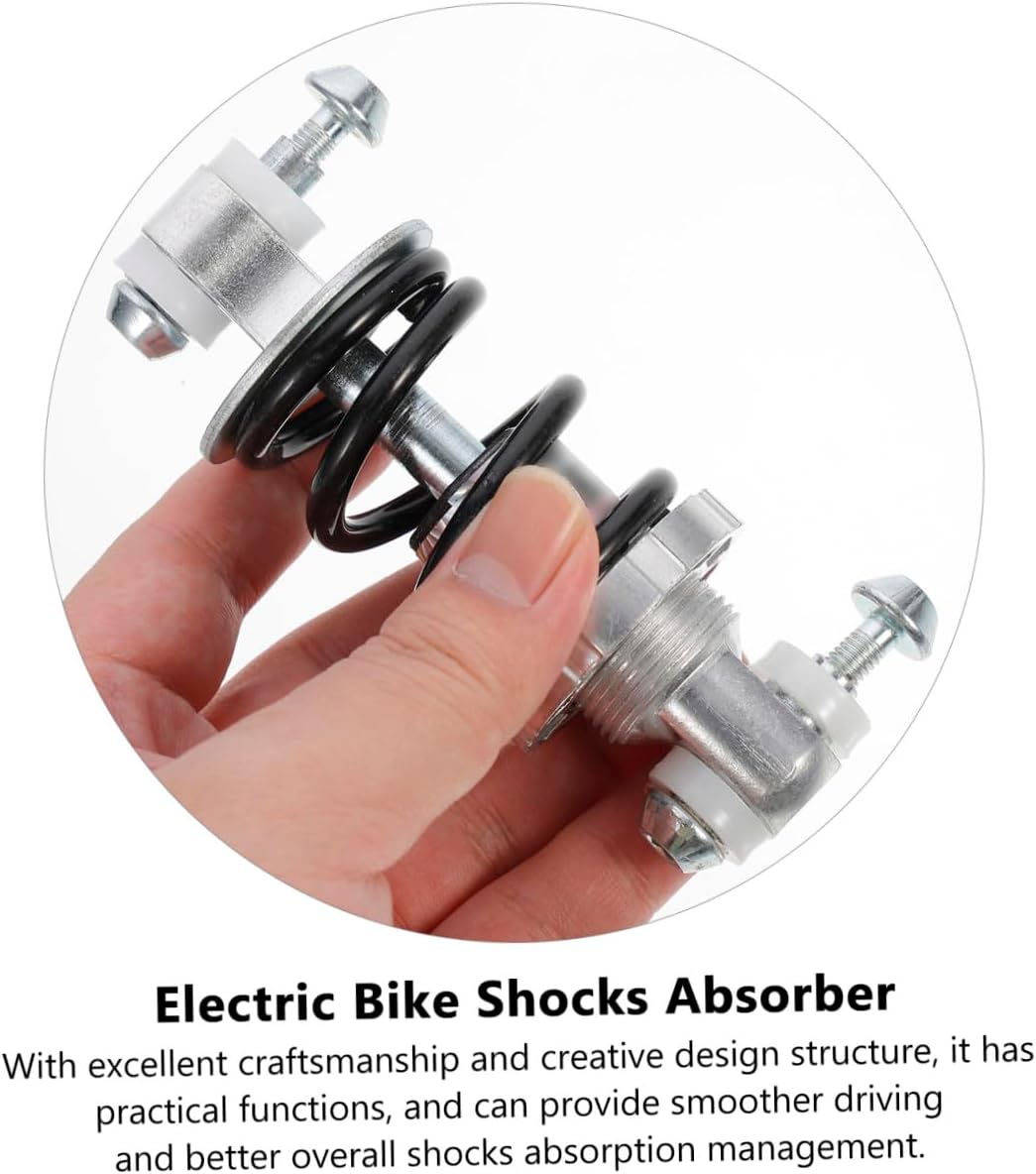 Mountain Bike Rear Shock Absorber 100mm 500lbs Coil Spring Steel Suspension for Folding Electric Bikes Rear Spring Shocks Absorber Suitable for Off-road Cycling