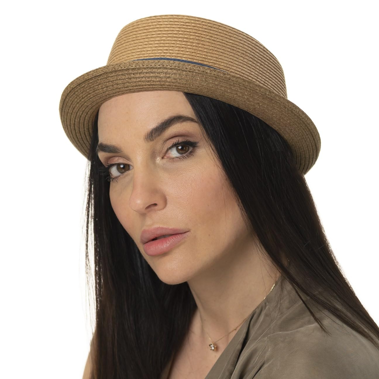 STETSON Licano kapelusz pork pie slomkowy ochrona UV Unisex Wiosna Lato