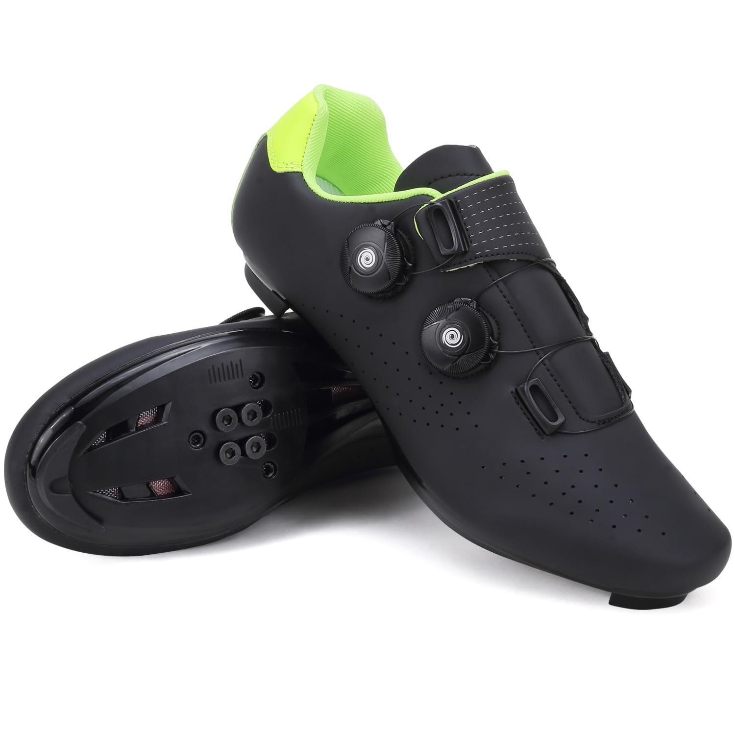 Hixingo Fahrradschuhe Herren MTB Radsportschuhe Rennradschuh Mountainbike Schuhe Sneaker Atmungsaktive Indoor Outdoor-Radschuhe Fahrrad Schuhe, SPD/SPD-SL Kompatibles