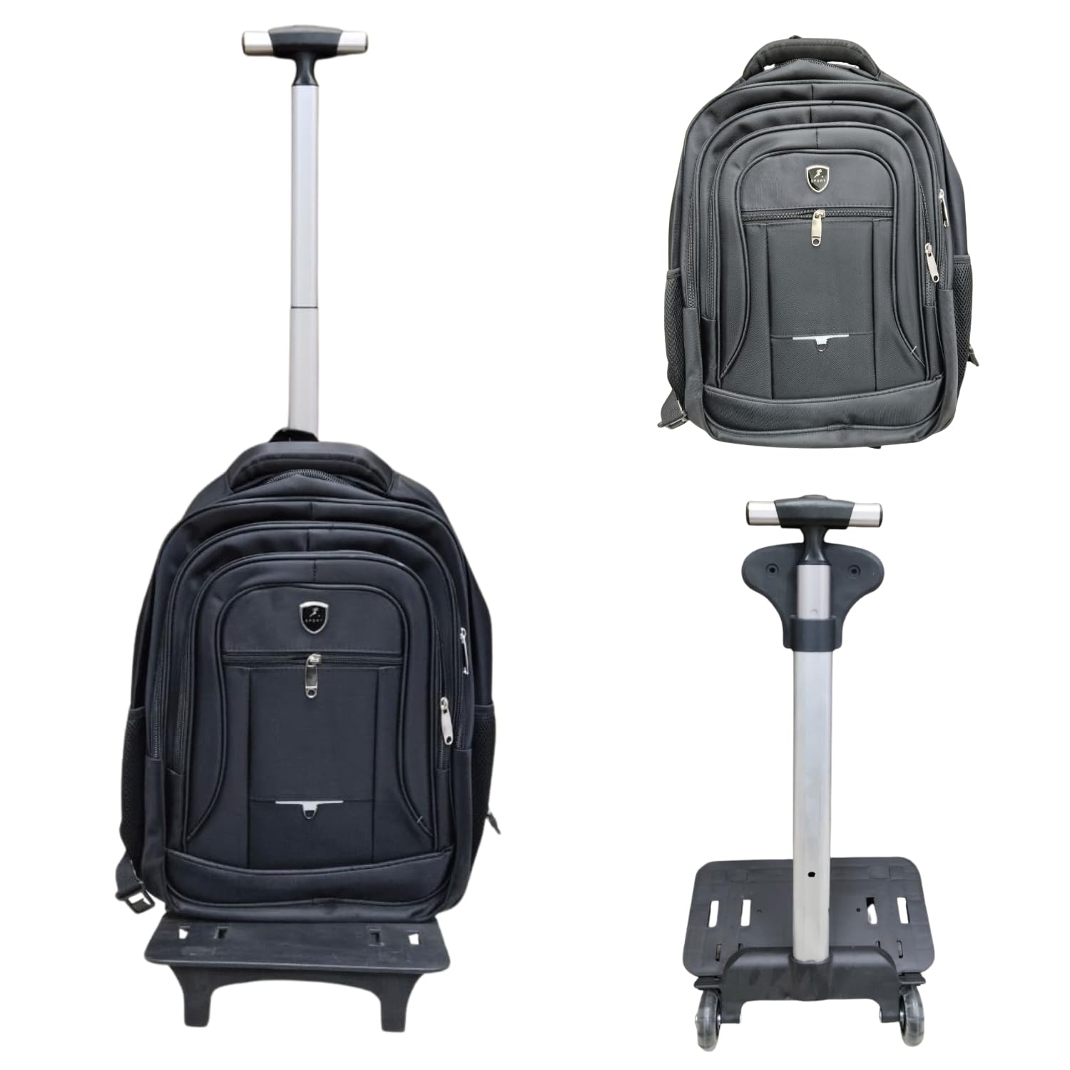 Premium 2-in-1 Trolley Backpack with Detachable Wheeled Base | Laptop, School & Travel Bag | Spacious 3-Compartment School... - Review, Price and Buying Guide