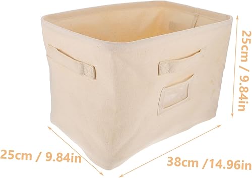 Miniatura 4 de Cabilock Caja de almacenamiento de tela de 5 piezas, cestas de almacenamiento para ropa, organizador de ropa plegable para armario, contenedores de