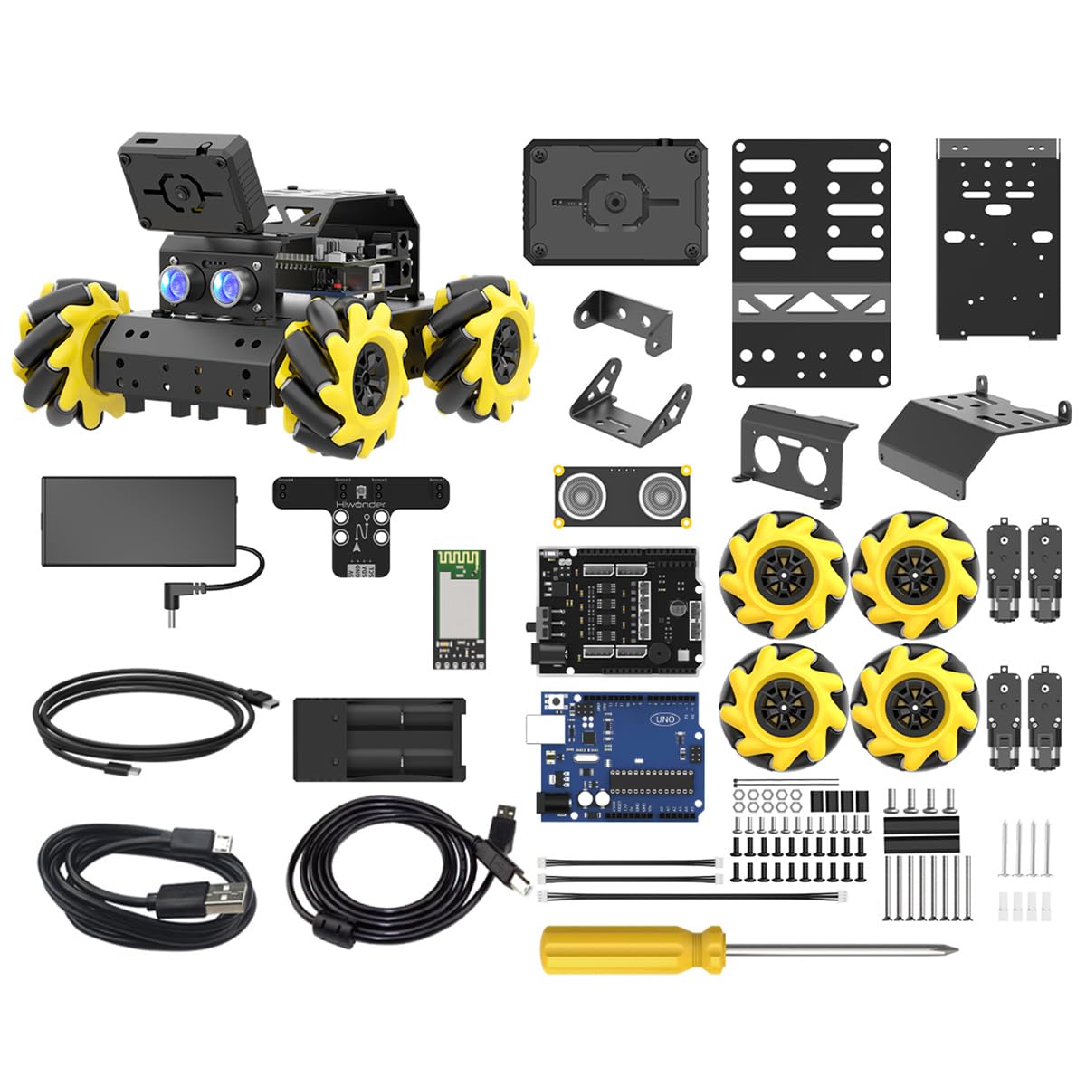 Automatic Target Tracking Arduino Snapklik.com : LewanSoul Robotic Kit For Arduino Robot Car AI Camera ...