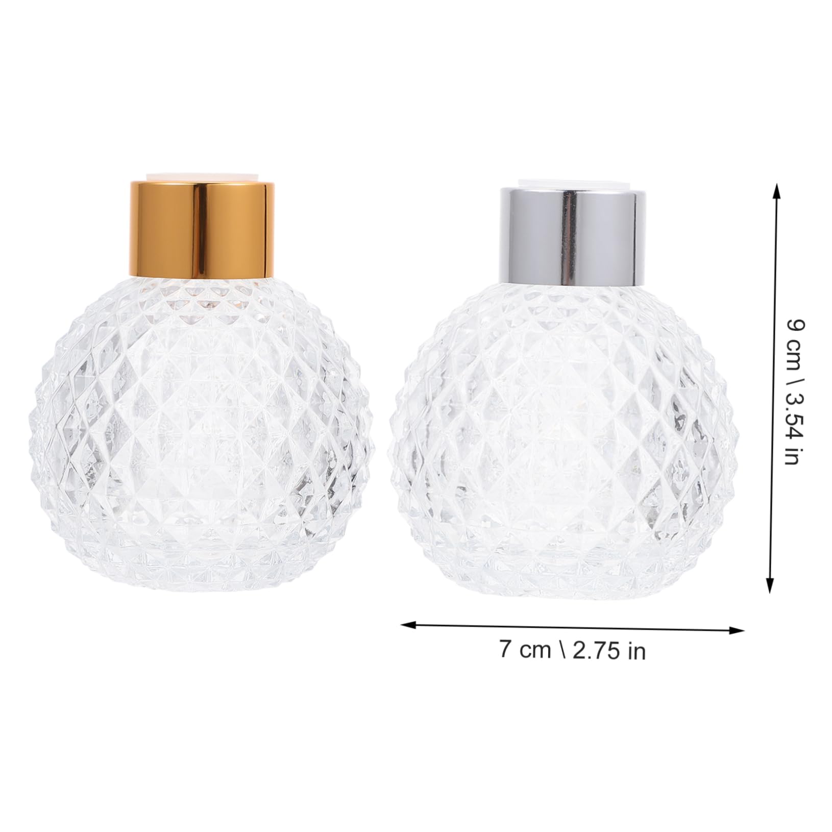 Mipcase Boccette Profumo Ricaricabili in Vetro 6 Pezzi, 100ml, Lavabili e Riutilizzabili per Oli Essenziali, Regalo di Natale Colore Casuale