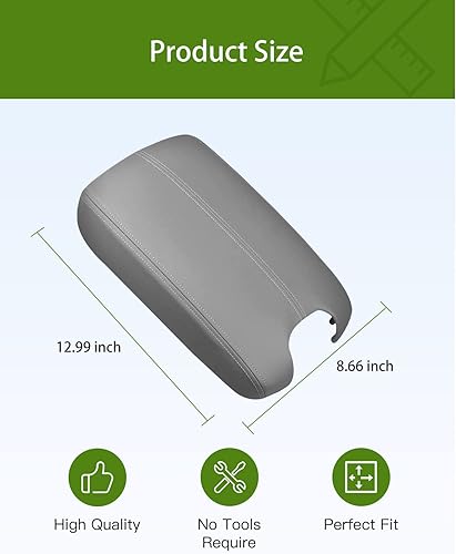 Miniatura 5 de 2008 2009 2010 2011 2012 Accord Sedan consola central reposabrazos cubierta y paneles de puerta delantera reposabrazos (gris)