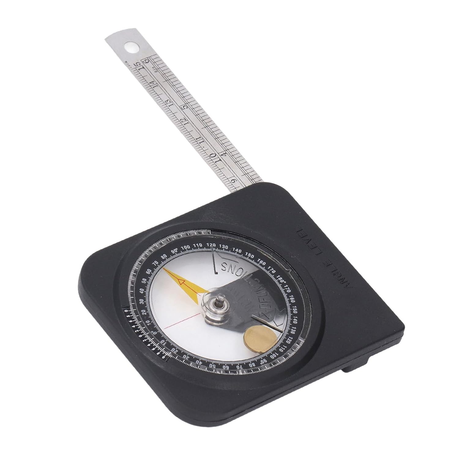 Magnetic Angle Finder Protractor Locator with Removable Stainless Steel Ruler for Precise Angle Measurement in Construction Woodworking Metalworking