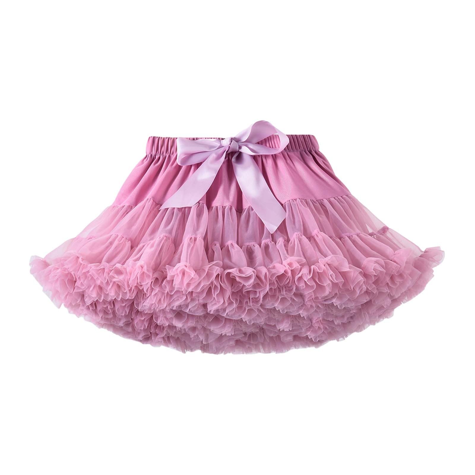 Tüllrock Rot Erwachsenen-Netzrock, Damen-Puffrock, Rock, Damen-New-Damen-Mehrschicht-Netzrock Mesh Rock Glitzer Tutu Kinder Karneval Kostüm Damen Weiß Red Mini Skirt Kurzer Schwarzer