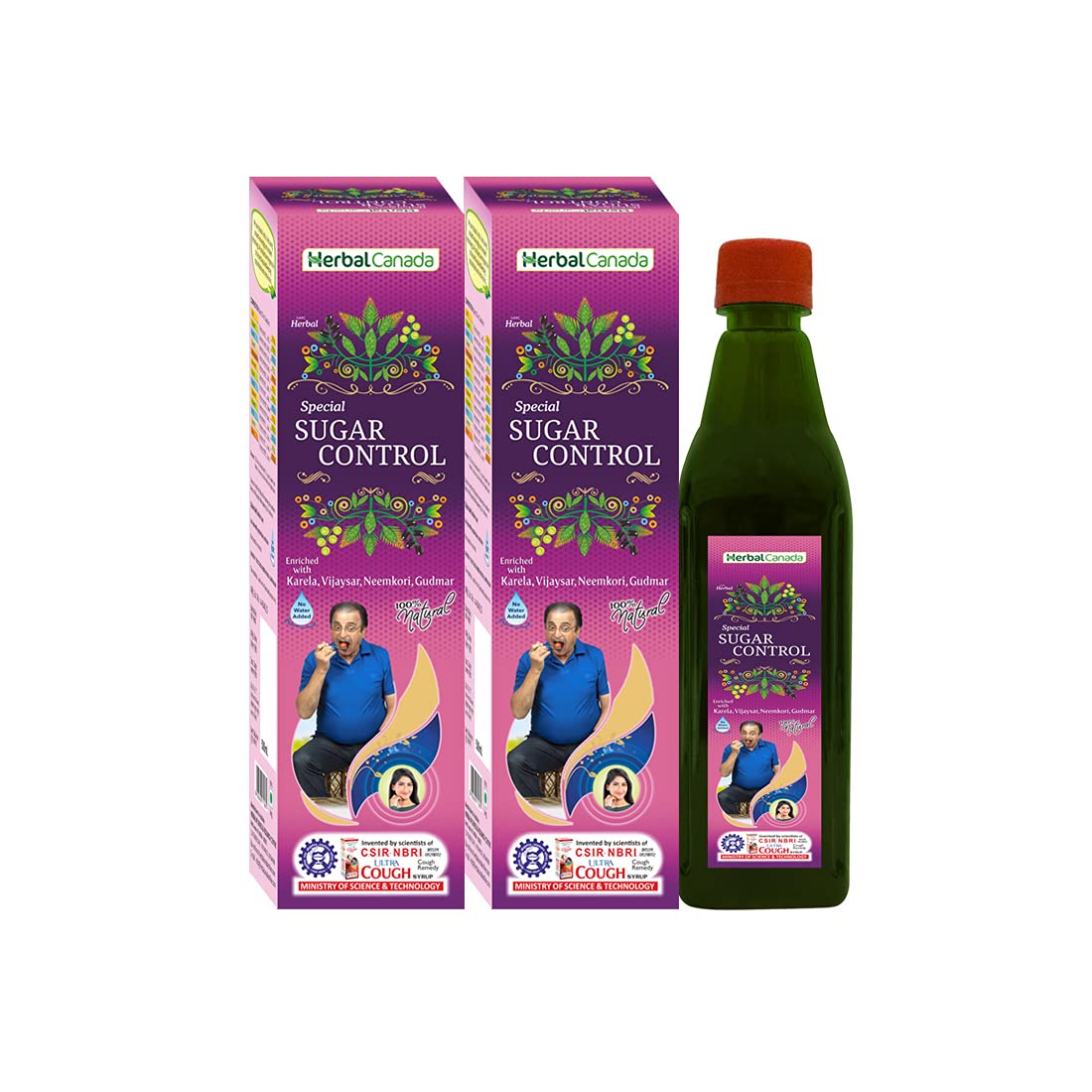 Herbal canada Sugar Control | Pack of 3 | May Helpful in Maintaining Blood Sugar Level | 100% natural 500ML