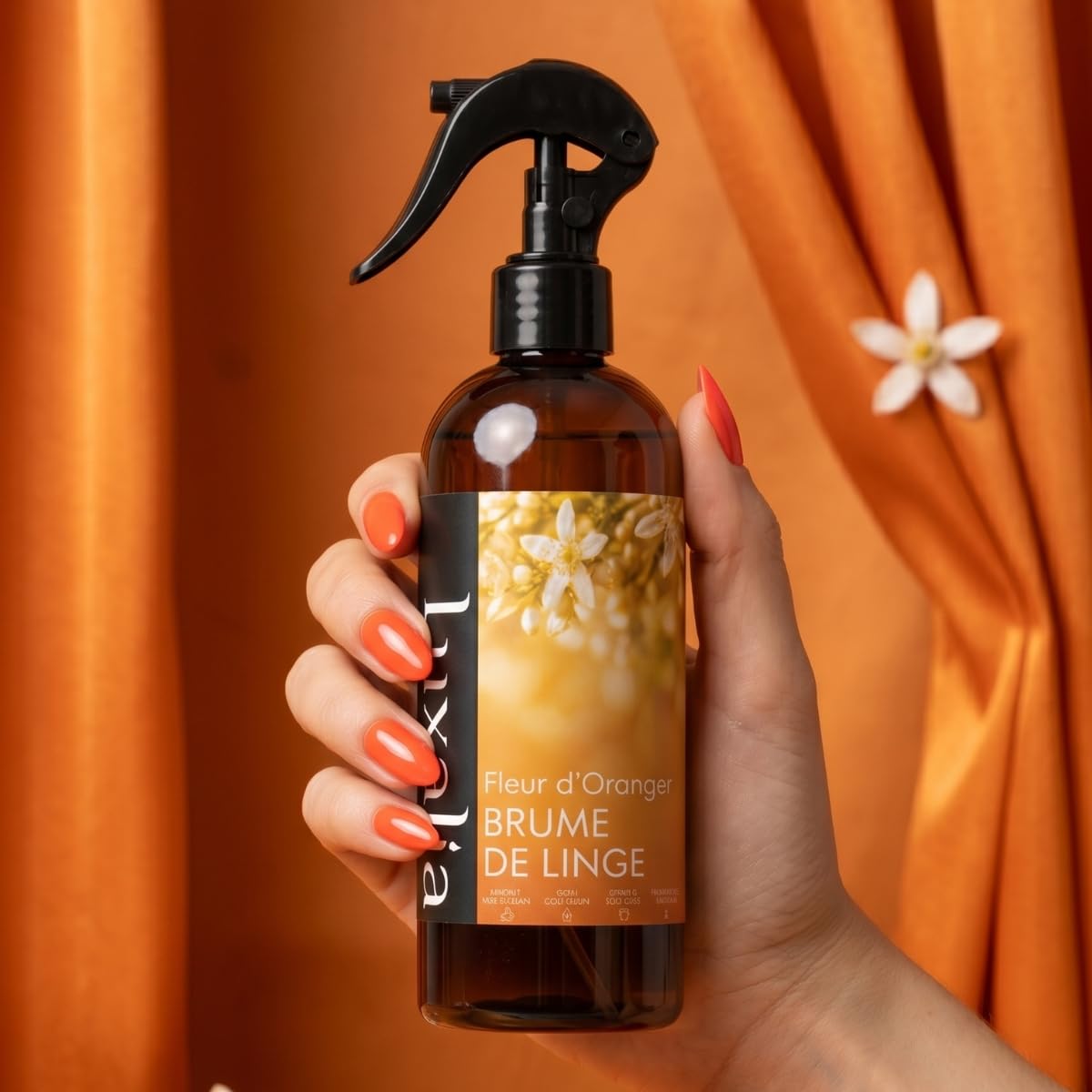 Brume de Linge Fleur d'Oranger - Parfum Intense et Durable - Haute Qualité - 500ml - LUXALIA