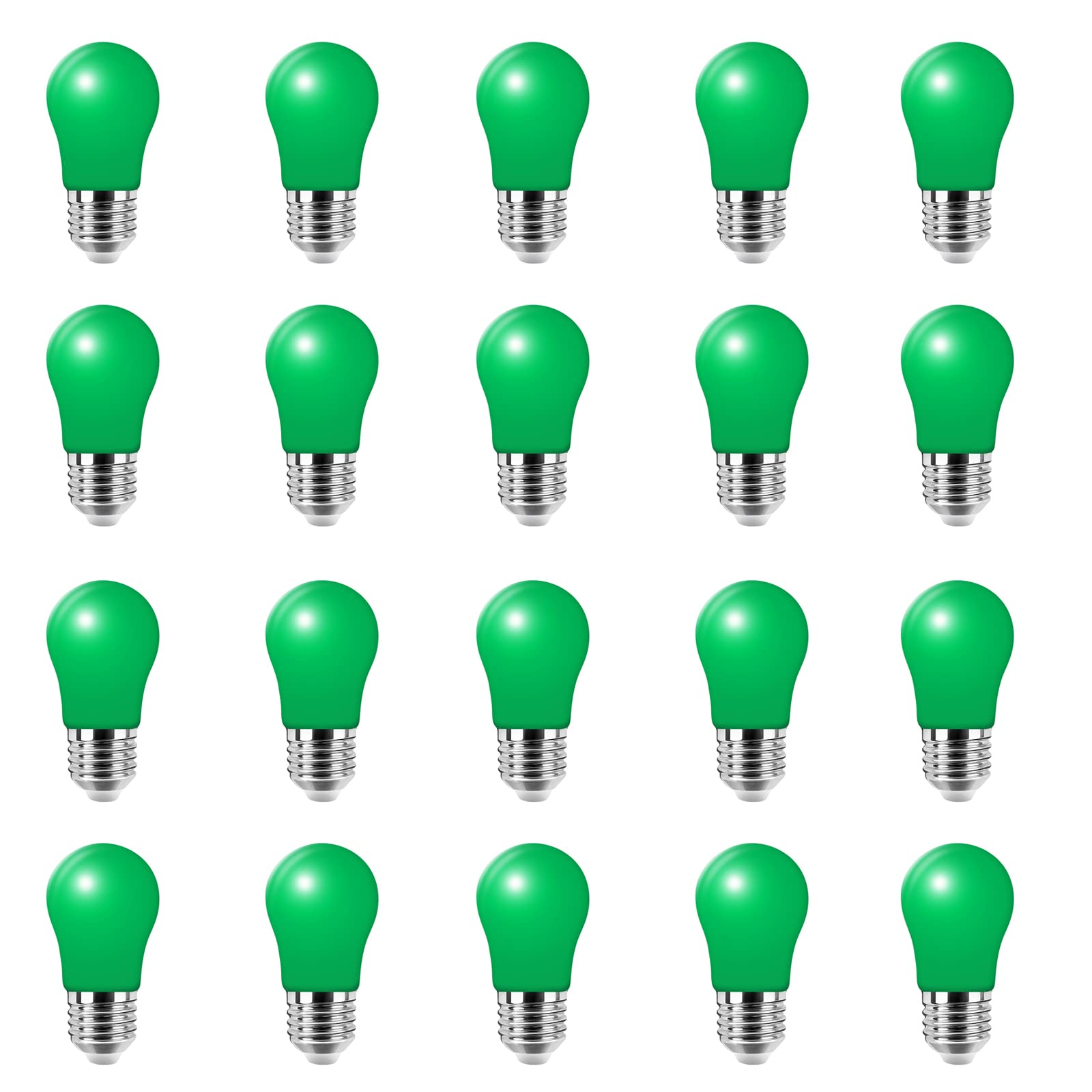 HUAMu 20 Pack 3W LED Colored Light Bulb E27 A50 Screw Cap Multi-Colored Light Bulb for Wedding Halloween Christmas Party Bar Mood Ambiance Decor โ image 1