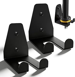 2 soportes para mancuernas olímpicas, montaje en pared, soporte vertical para pesas para sentadillas, gimnasio en casa y garaje con tornillos