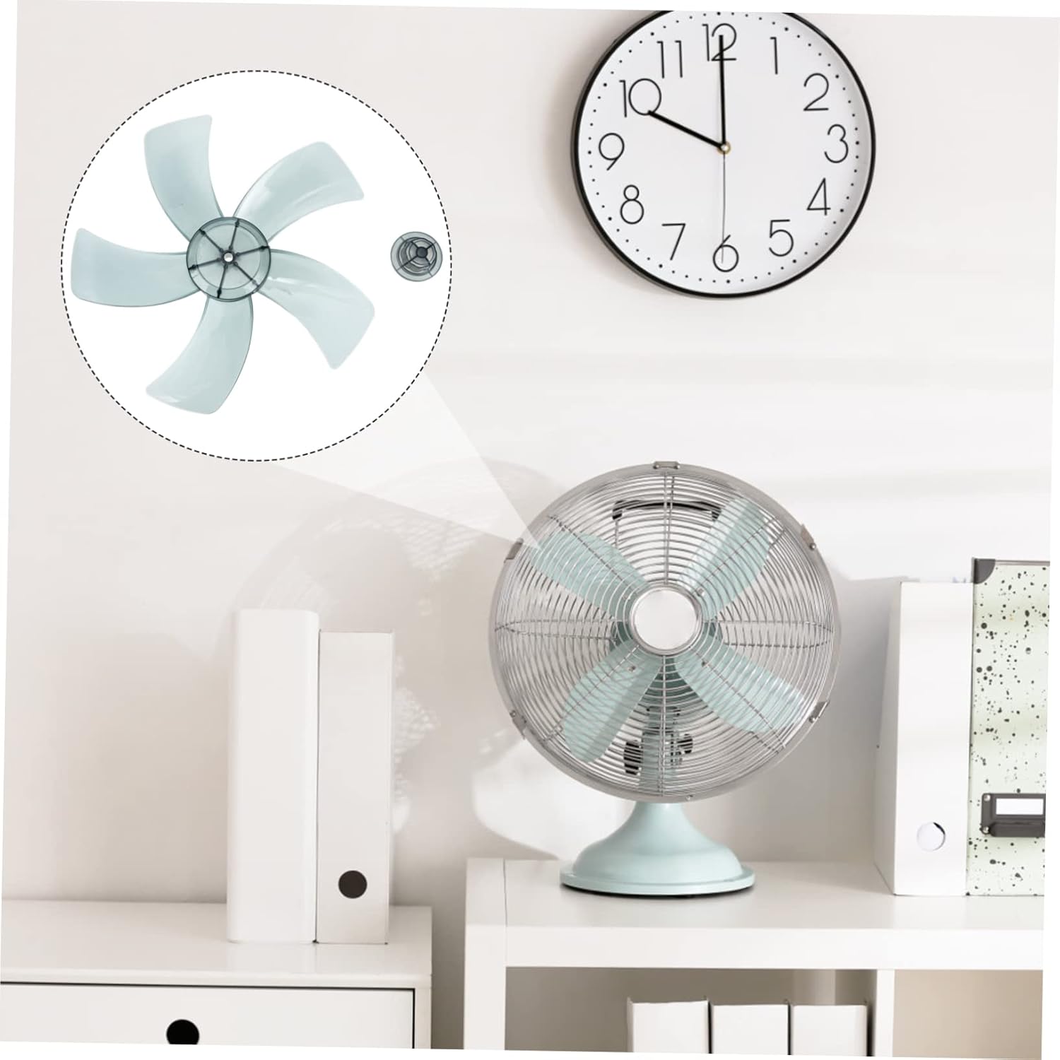 Alipis 3 Sets Plastic Fan Blades Replacement Set for 300mm Standing Fan Tool Installation Sturdy Design