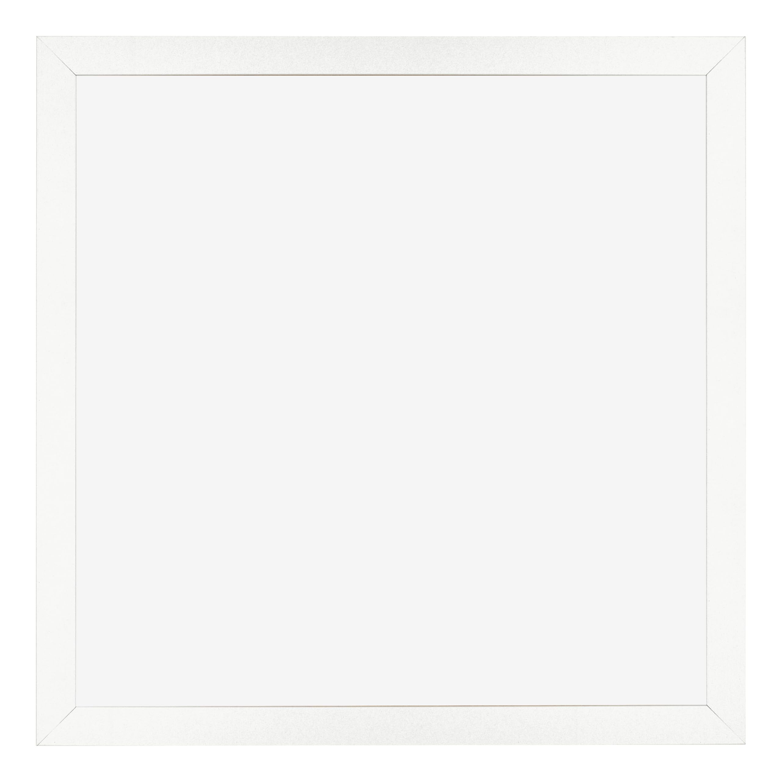 Dutch Frame Factory - Picture frame 55x55 cm - White High Gloss - MDF Picture frame with Antireflex Acrylic glass - Photo frame 55x55 cm - Benno