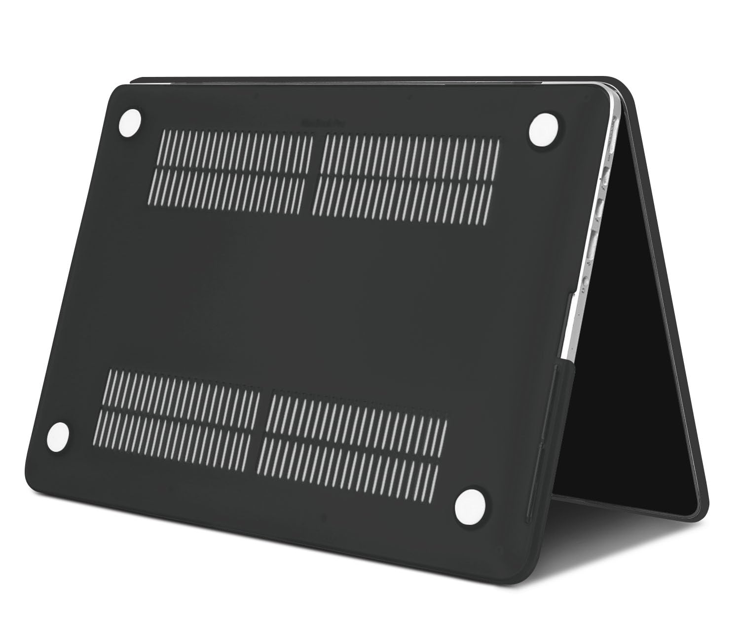 TECOOL Cover compatibile con MacBook Pro 15 Pollici Retina 2015 2014 2013 2012 (A1398), Custodia Rigida Protettiva Sottile in Plastica e Copritastiera UE, Cristallo Nero